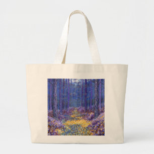 Bolso De Tela Gigante Bosque azul 2 2012