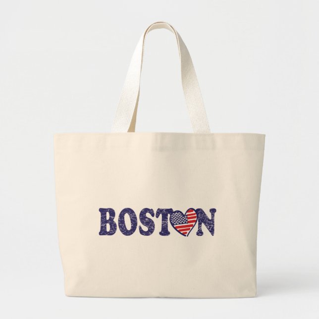 Bolso De Tela Gigante Boston Strong (Frente)
