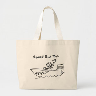 Bolso De Tela Gigante Bot del barco de la velocidad