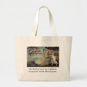 Bolso De Tela Gigante Botticelli, nacimiento de Venus, para las cañas