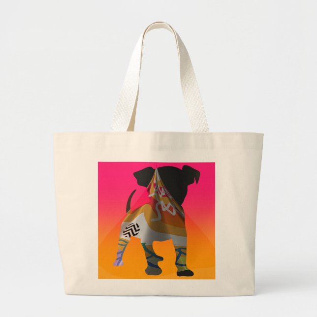 Bolso De Tela Gigante Bow Wow Doggie Tote Bag (Frente)