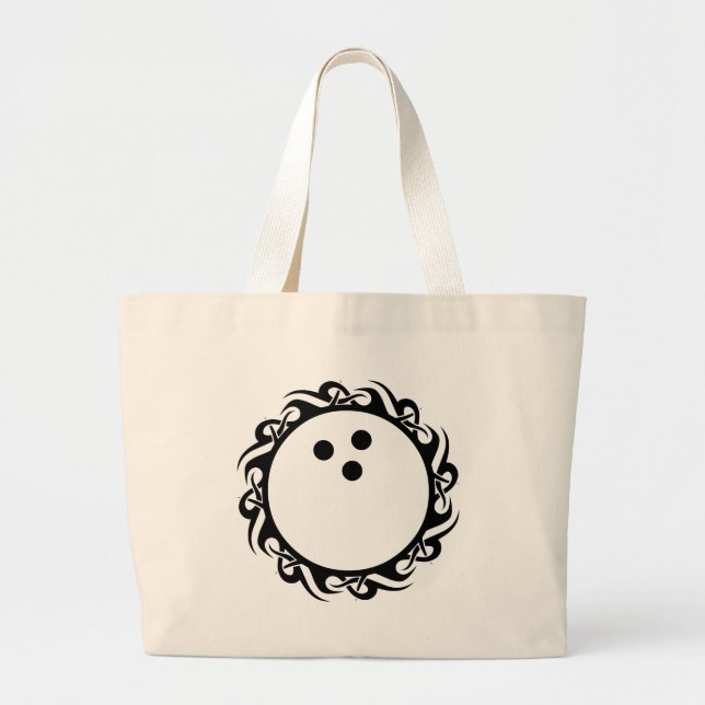 Bolso De Tela Gigante BOWLING tribal (Frente)