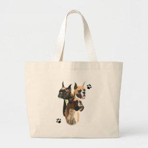 Bolso De Tela Gigante Boxer Trio