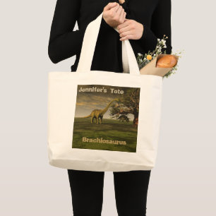 Bolso De Tela Gigante Brachiosaurus Personalizado
