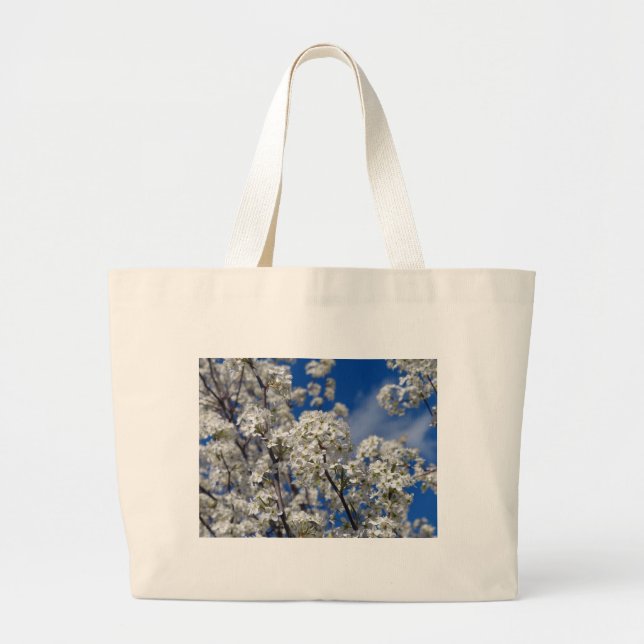 Bolso De Tela Gigante Bradford Pear Blooms (Frente)