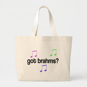 Bolso De Tela Gigante Brahms conseguido divertido diseño colorido