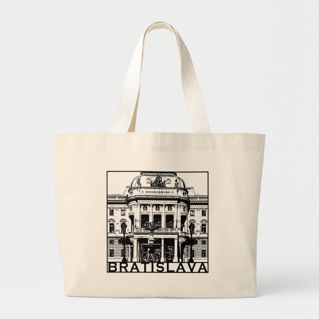 Bolso De Tela Gigante Bratislava (Frente)