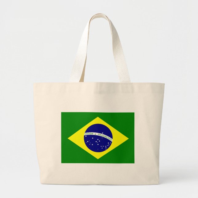Bolso De Tela Gigante Brazil Flag bag (Frente)