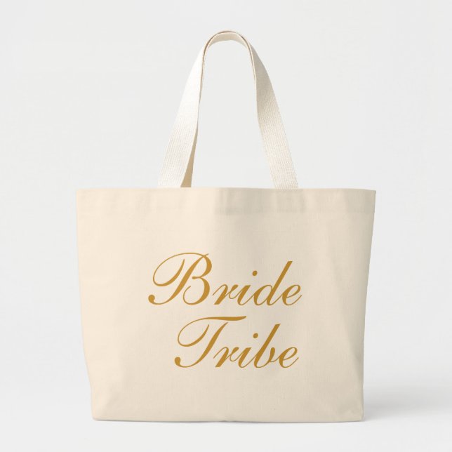 Bolso De Tela Gigante Brie Tribe Gold (Frente)