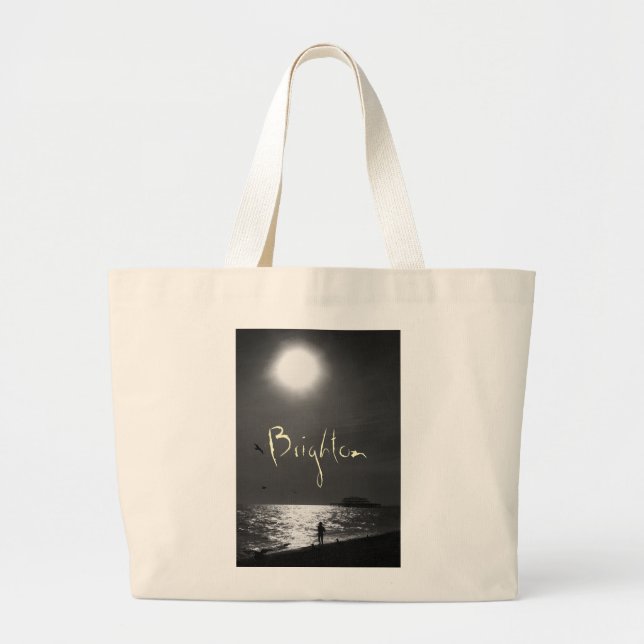 Bolso De Tela Gigante Brighton Beach England (Frente)