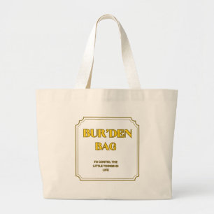 BOLSO DE TELA GIGANTE BRILLANTE LIMÓN NATURAL ALGODÓN JUMBO BUR'DEN