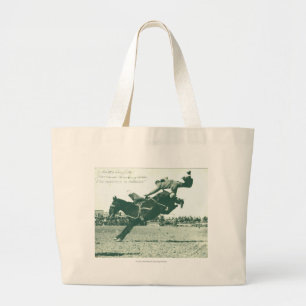 Bolso De Tela Gigante Bronc Bucking famoso cinco minutos