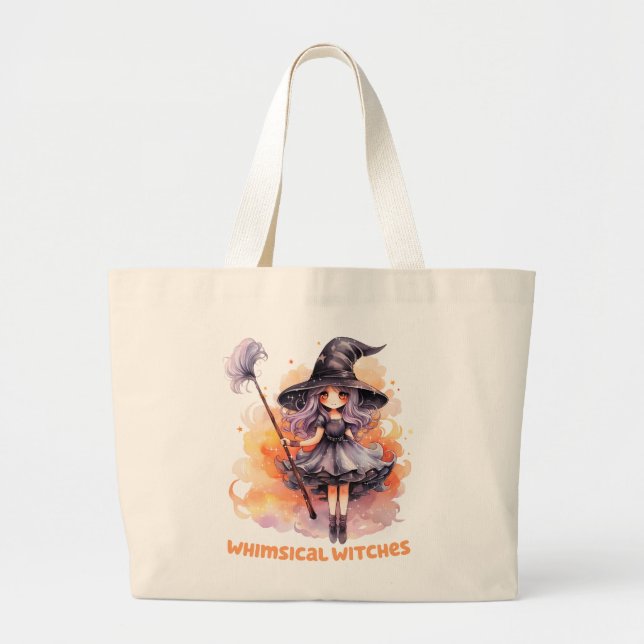 Bolso De Tela Gigante Brujas caprichosas (Frente)
