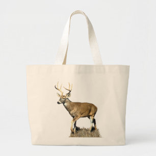 Bolso De Tela Gigante Buck de ciervo con cola blanca