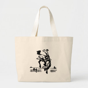 Bolso De Tela Gigante Bucking Bronco Rider