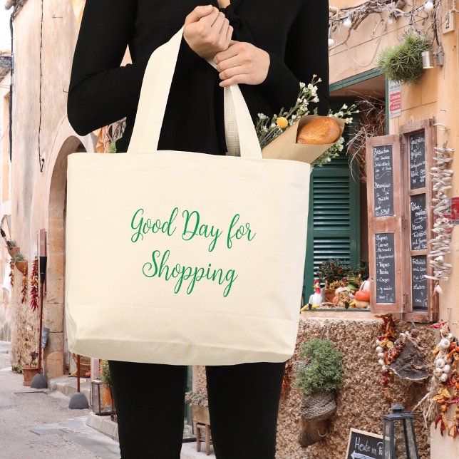 Bolso De Tela Gigante Buen día para ir de compras (Subido por el creador)