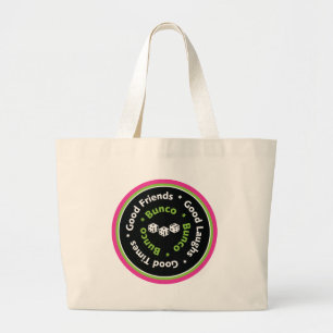 Bolso De Tela Gigante buenos amigos del bunco