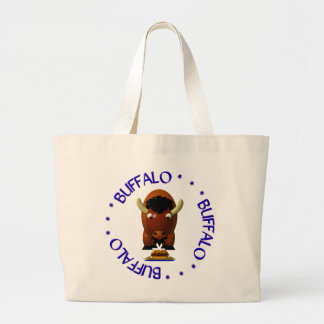 Bolso De Tela Gigante Búfalo Adorable con Carne sobre Weck y Alas de Búf