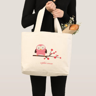 Bolso De Tela Gigante Búho de la primavera
