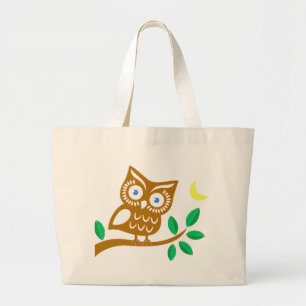 Bolso De Tela Gigante Búho lindo