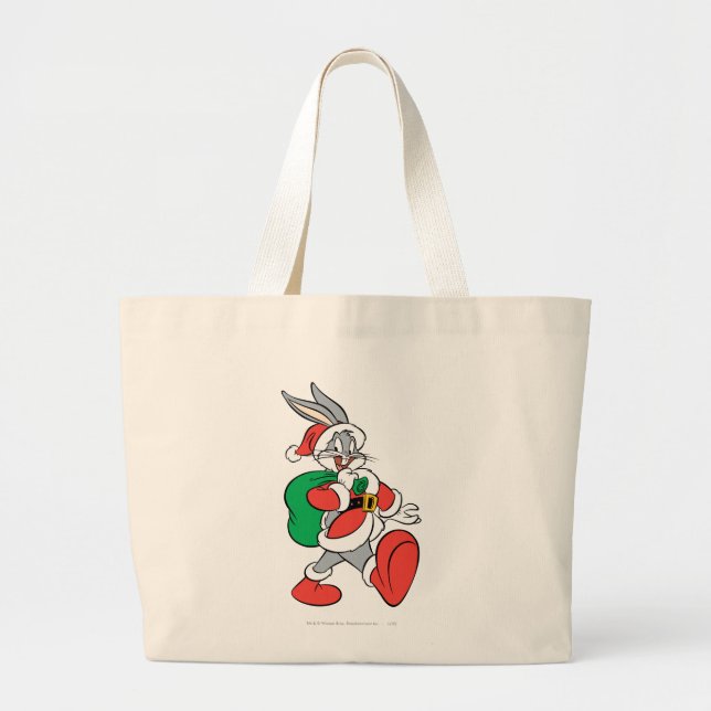 Bolso De Tela Gigante BUJOS BUNNY™ Santa (Frente)
