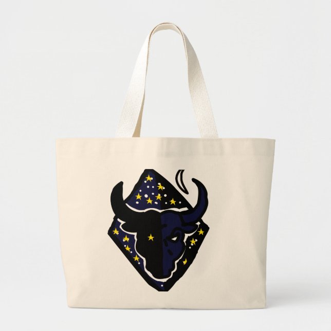 Bolso De Tela Gigante Bull Sign Spirit Tote – Steady Zodiac Personality (Frente)