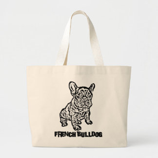 Bolso De Tela Gigante Bulldog francés