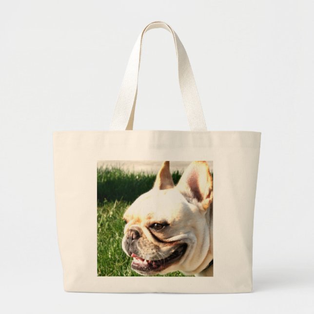 Bolso De Tela Gigante Bulldog francés (Frente)