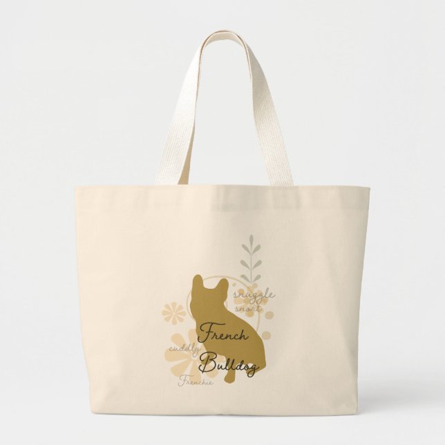 Bolso De Tela Gigante Bulldog francés (Frente)