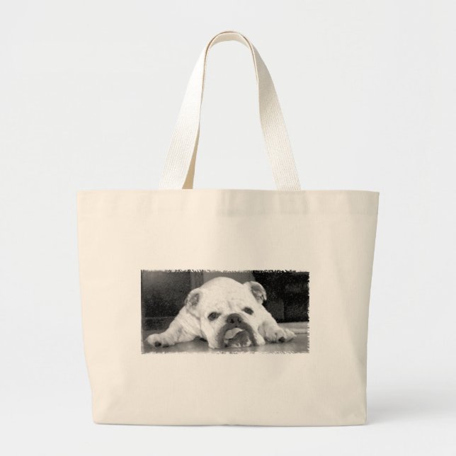 Bolso De Tela Gigante Bulldog inglés (Frente)