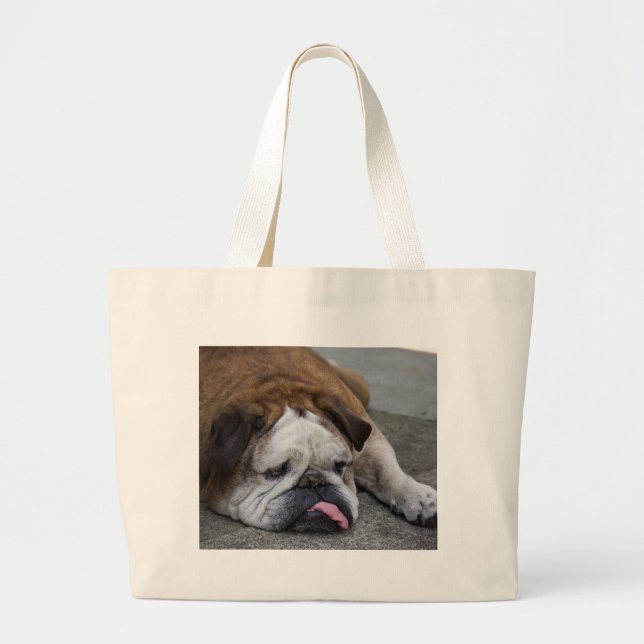 Bolso De Tela Gigante Bulldog inglés (Frente)