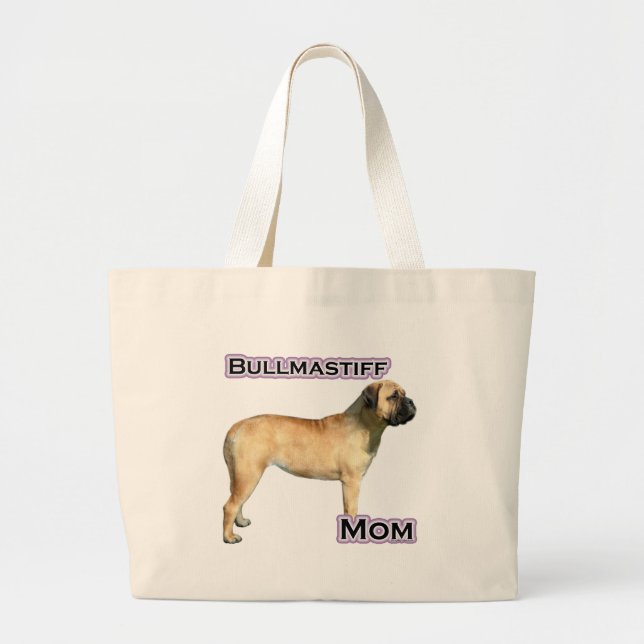 Bolso De Tela Gigante Bullmastiff Mom 4 (Frente)