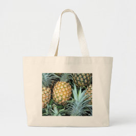 Bolso De Tela Gigante Bunch of Tropical Hawaiian Pineapples