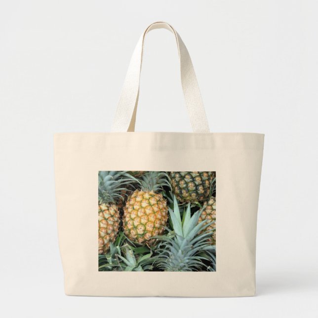 Bolso De Tela Gigante Bunch of Tropical Hawaiian Pineapples (Frente)