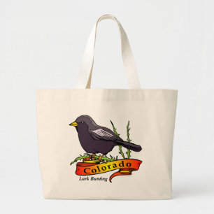 Bolso De Tela Gigante Bunting Lark de Colorado