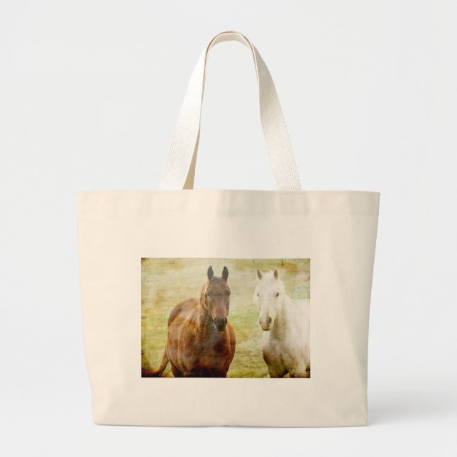 Bolso De Tela Gigante Buques de caballo (Frente)