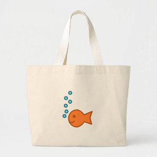 Bolso De Tela Gigante Burbujas del Goldfish
