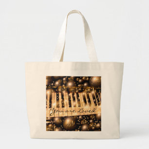 Bolso De Tela Gigante Burbujas musicales sobre_ Bag