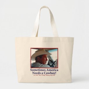 Bolso De Tela Gigante BUSH-GORRA.-White-Cowboy-eps