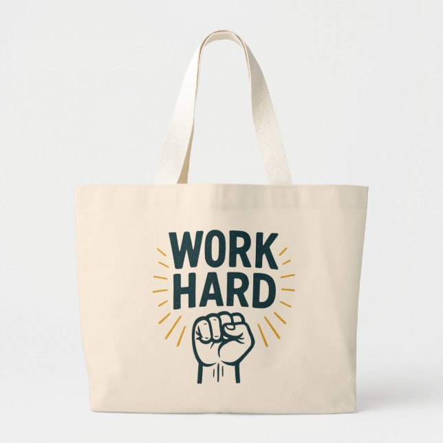 Bolso De Tela Gigante Búsqueda implacable de la grandeza (Frente)