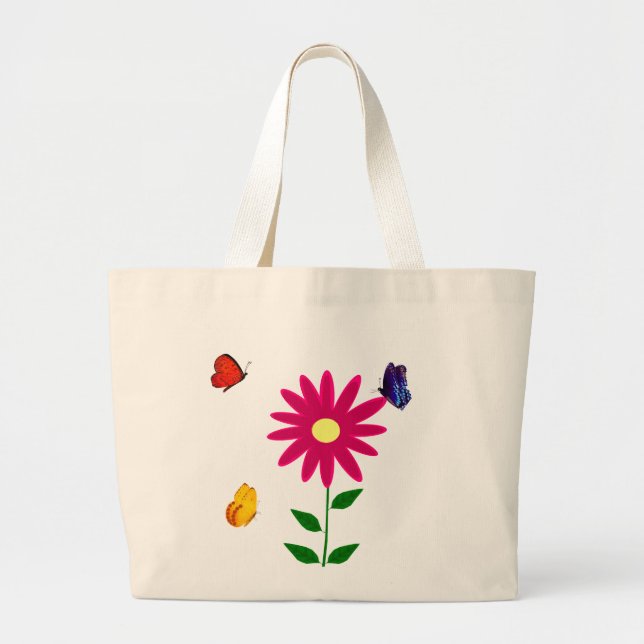 Bolso De Tela Gigante Butterflies Tote Bag (Frente)