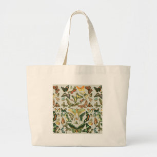 Bolso De Tela Gigante Butterfly Vintage Antiguo Butterflies Art