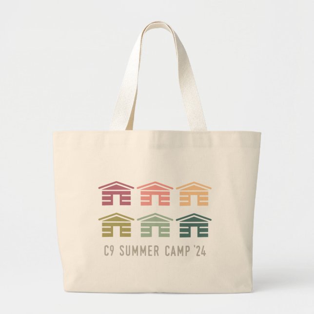 Bolso De Tela Gigante C9 Summer Camp 2024 Large Tote Bag - Cabinas (Frente)
