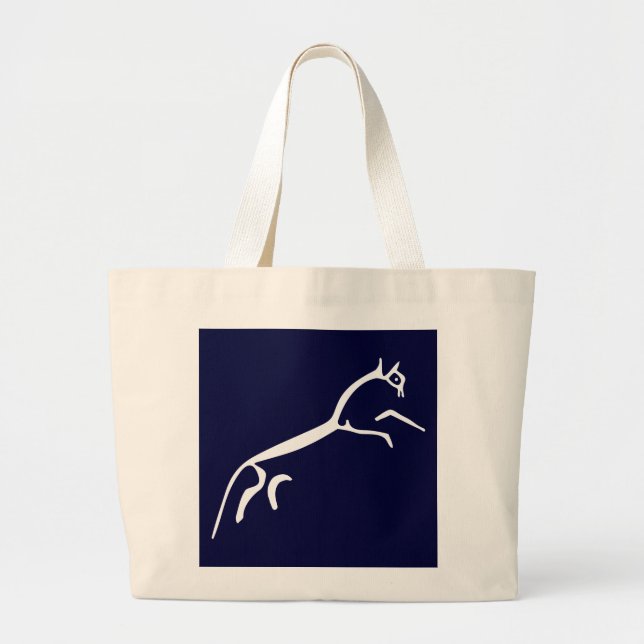 Bolso De Tela Gigante Caballo blanco (castillo de Uffington) (Frente)