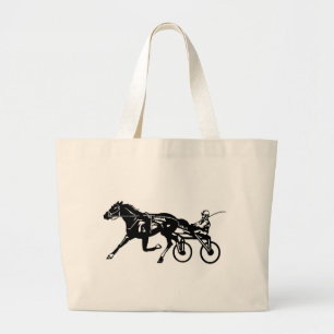 Bolso De Tela Gigante Caballo de Carreras de arnés