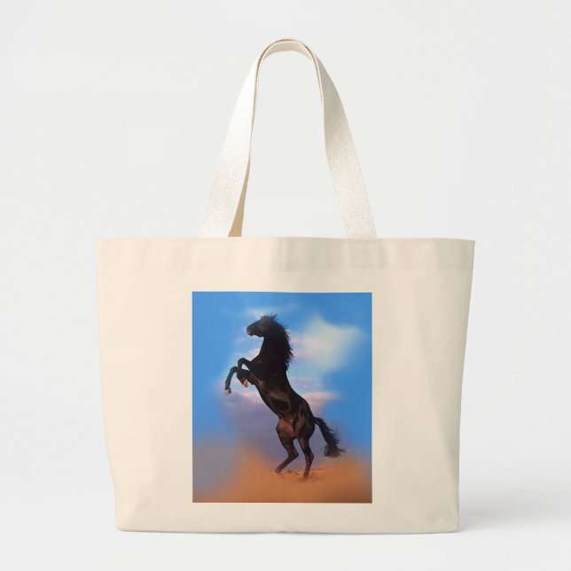 Bolso De Tela Gigante Caballo de cría (Frente)