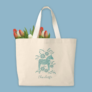 Bolso De Tela Gigante Caballo de dala sueco personalizado