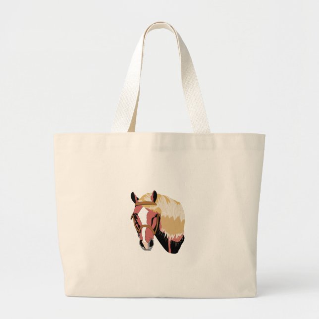 Bolso De Tela Gigante Caballo de Haflinger (Frente)