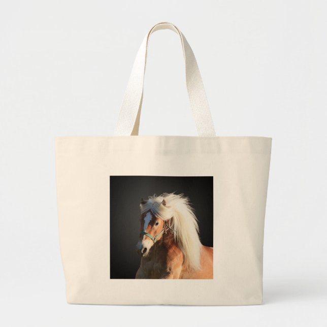 Bolso De Tela Gigante Caballo de Haflinger (Frente)