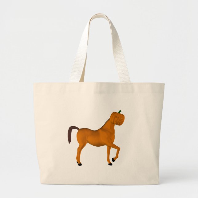 Bolso De Tela Gigante Caballo de Halloween (Frente)